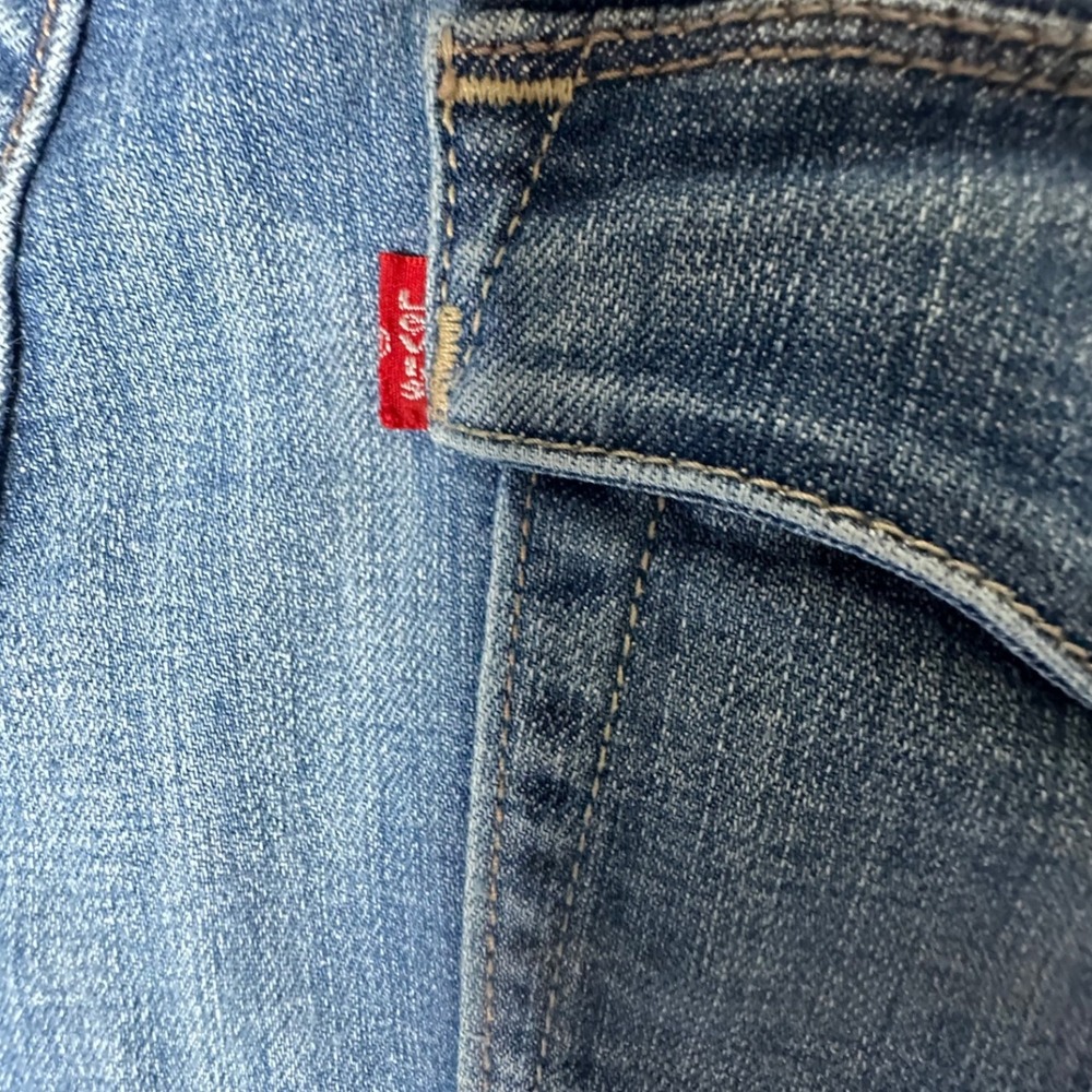 Levis 512 Perfectly Slimming Trouser Jeans Bootcut Flap Pocket Blue Size 16M - Picture 10 of 13